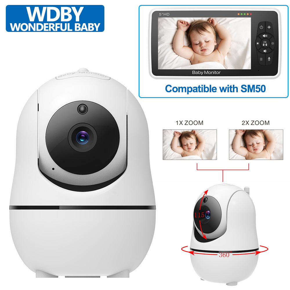 Home Cinema Wireless - กล้องแยกสำหรับเครื่องเฝ้าดูเด็กแบบวิดีโอ SM50 รุ่นใหม่ ซูม 4 เท่า