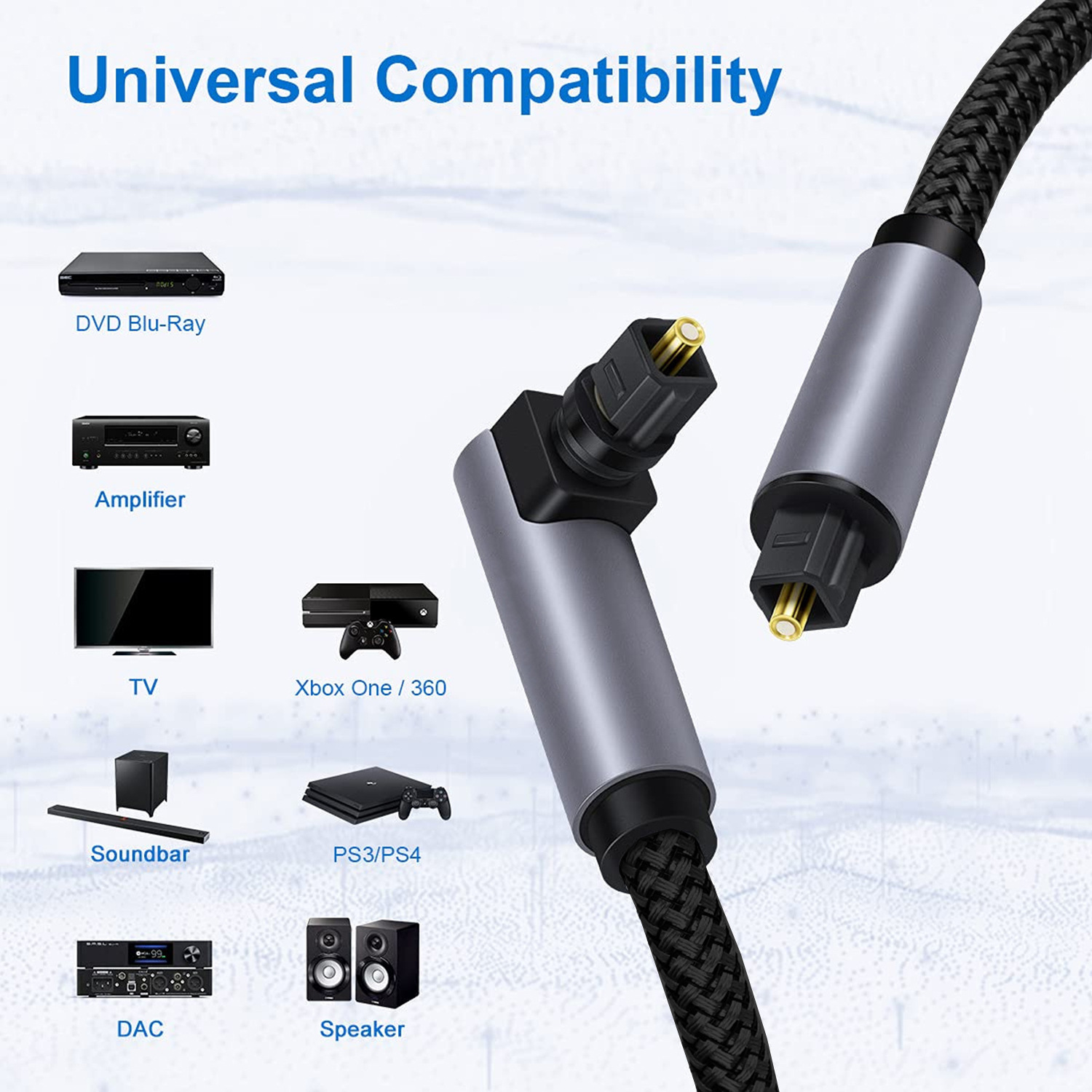 สายออดิโอดิจิตอลแบบไฮไฟ90องศา  - Home Cinema Tv บทวิจารณ์และราคา